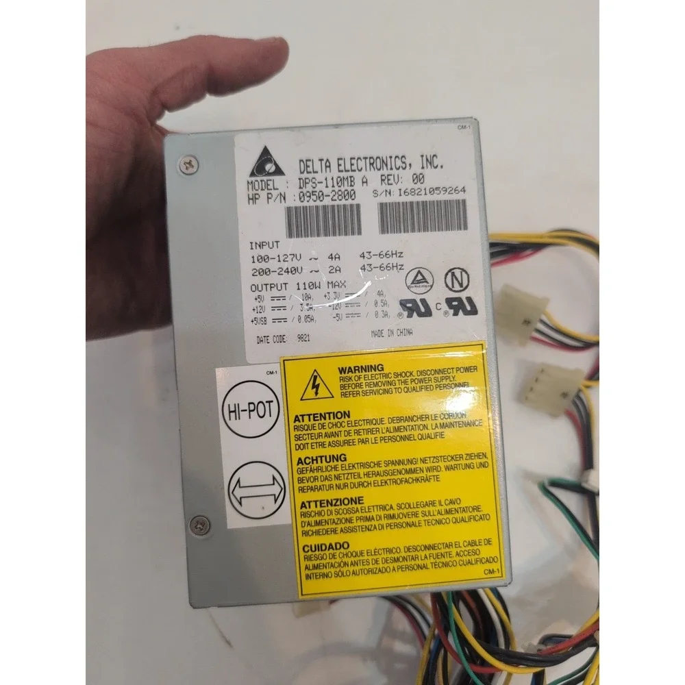 HP 110W 20-Pin ATX Power Supply - Delta DPS-110MB A PSU